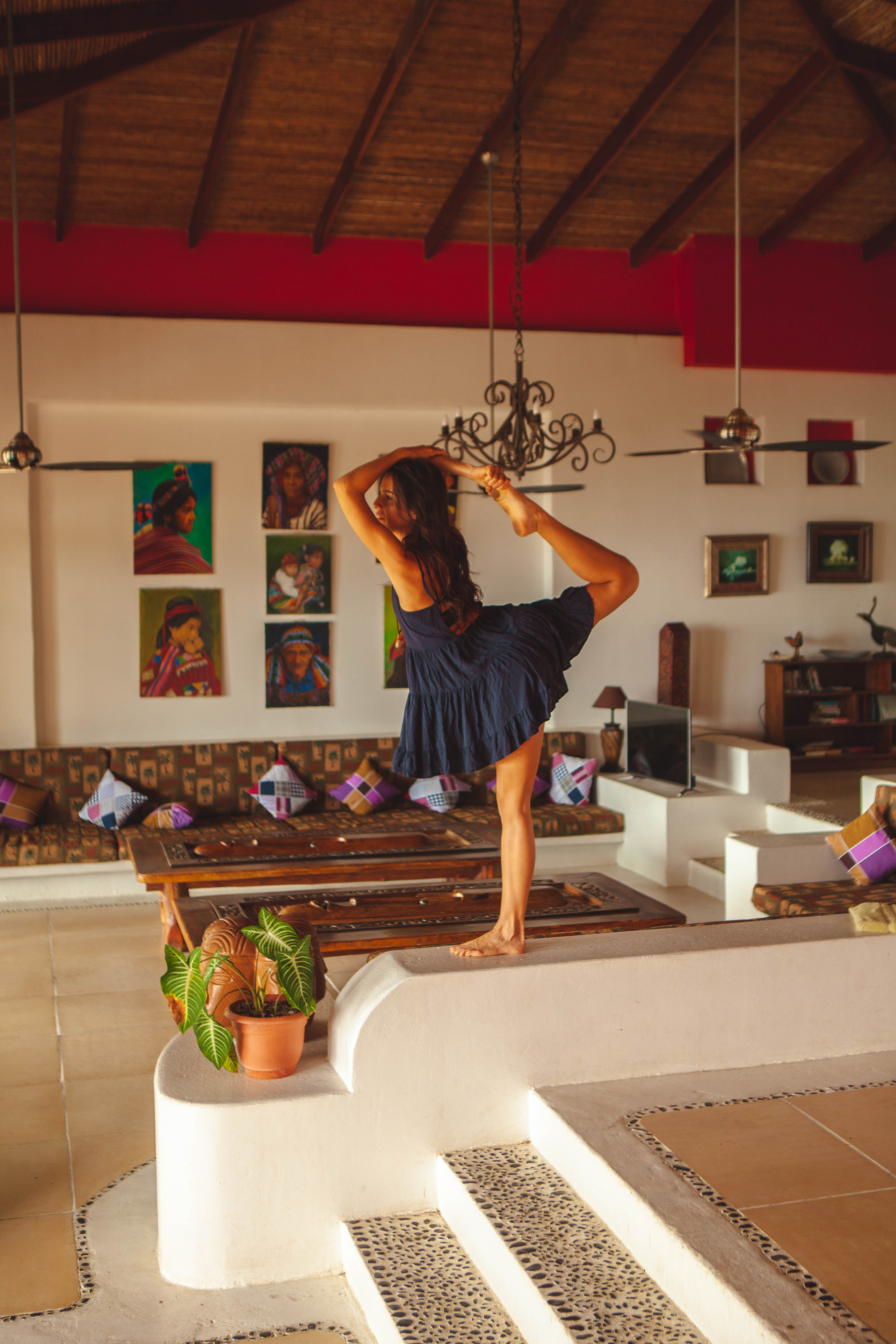 Behind-the-scenes moment filming at the Costa Rica creative retreat