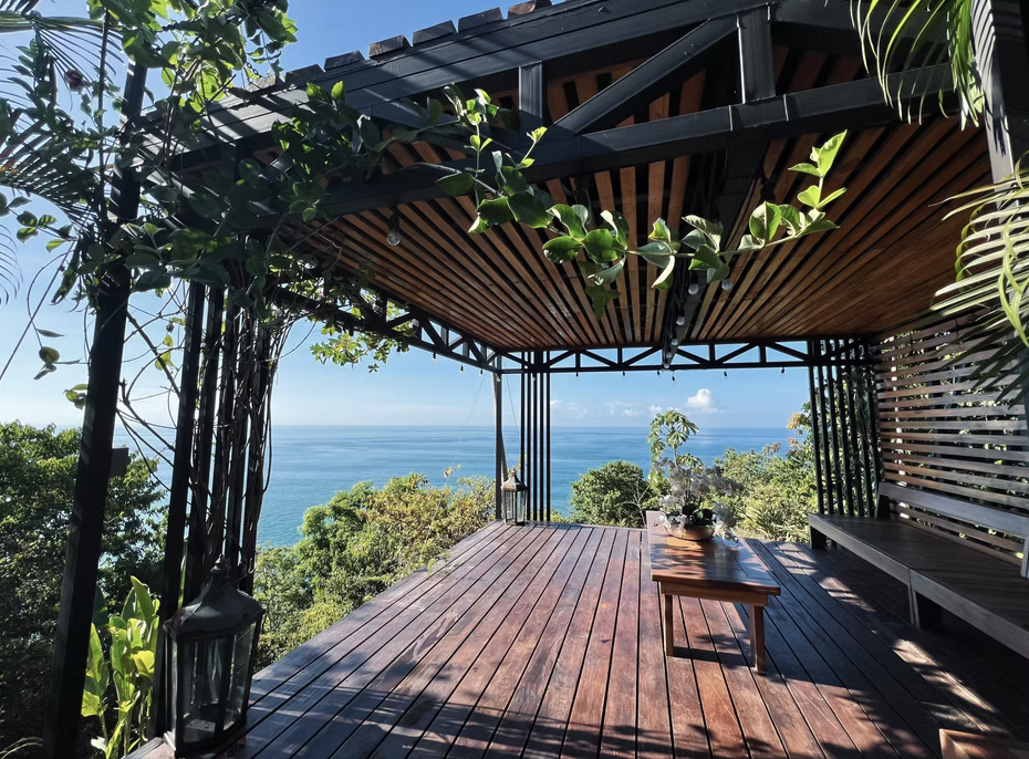 Villa living space at the Costa Rica creative retreat