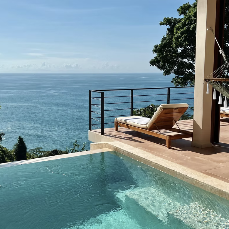 Villa living space at the Costa Rica creative retreat