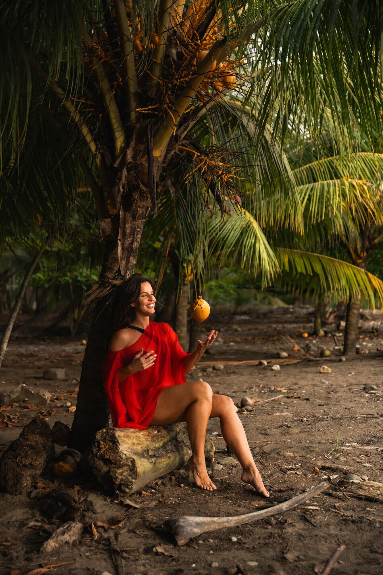 Lifestyle portrait session in golden-hour light