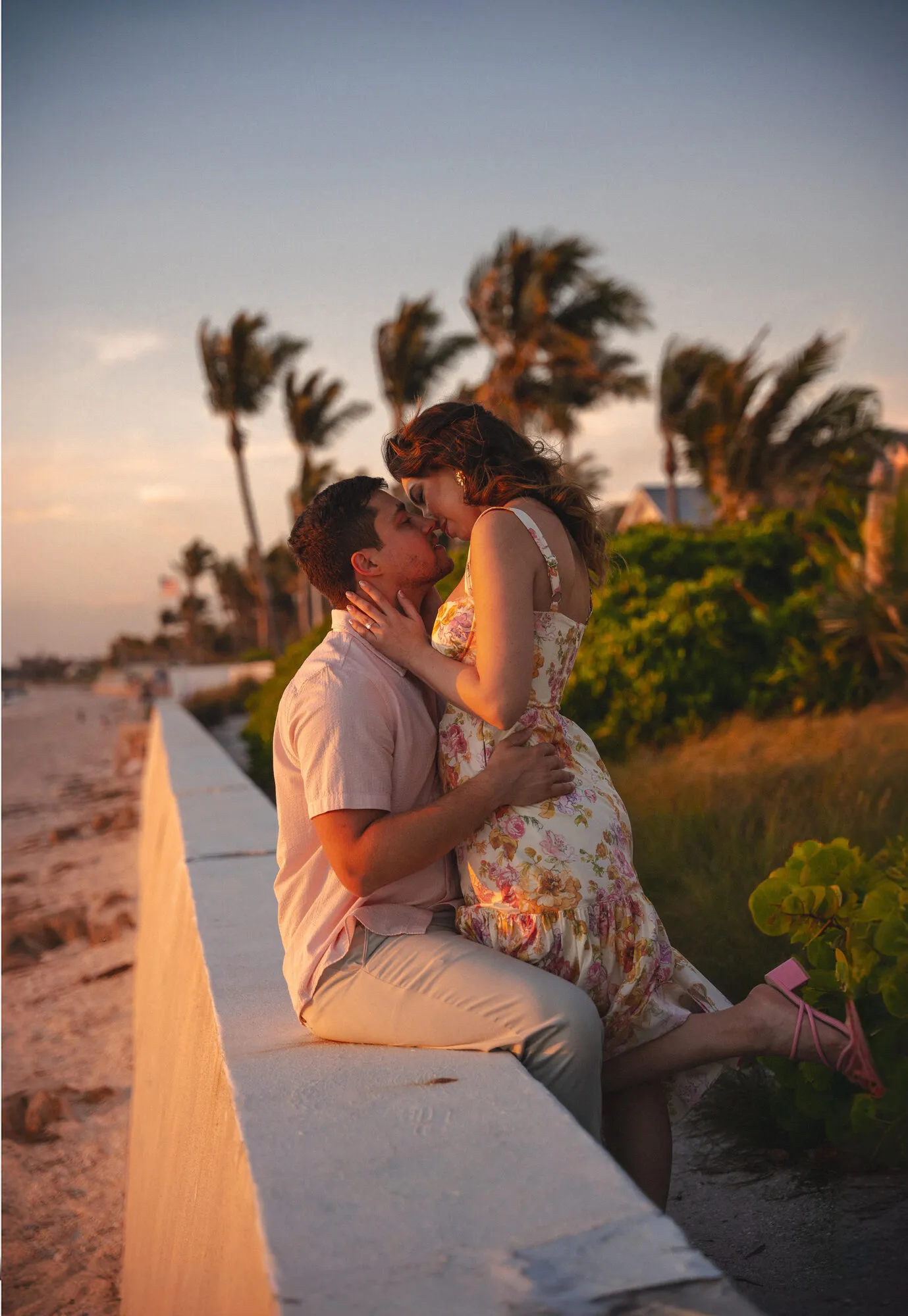 Bride and groom sharing a candid moment at their wedding