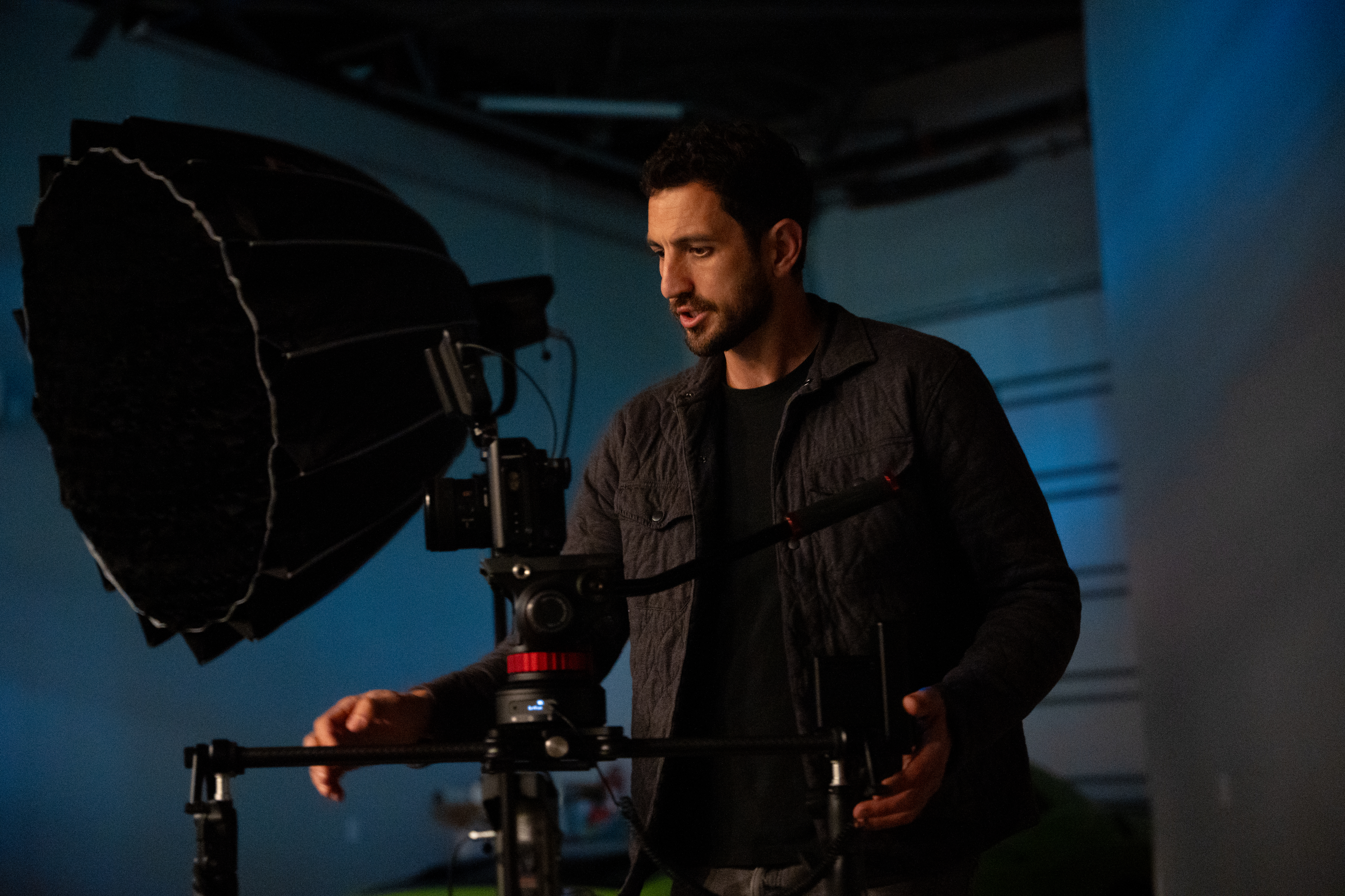 Tyler on set — brand campaign